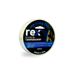 Rex Masking Tape 24mm x 40m Caja 72 Unidades