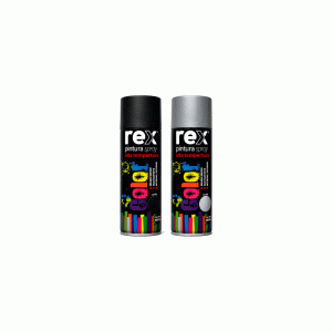 Pack 6 Pintura Spray Rex Alta Temperatura 400 ml