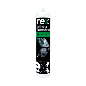 Rex Silicona Estructural Negro Cartucho 300ml