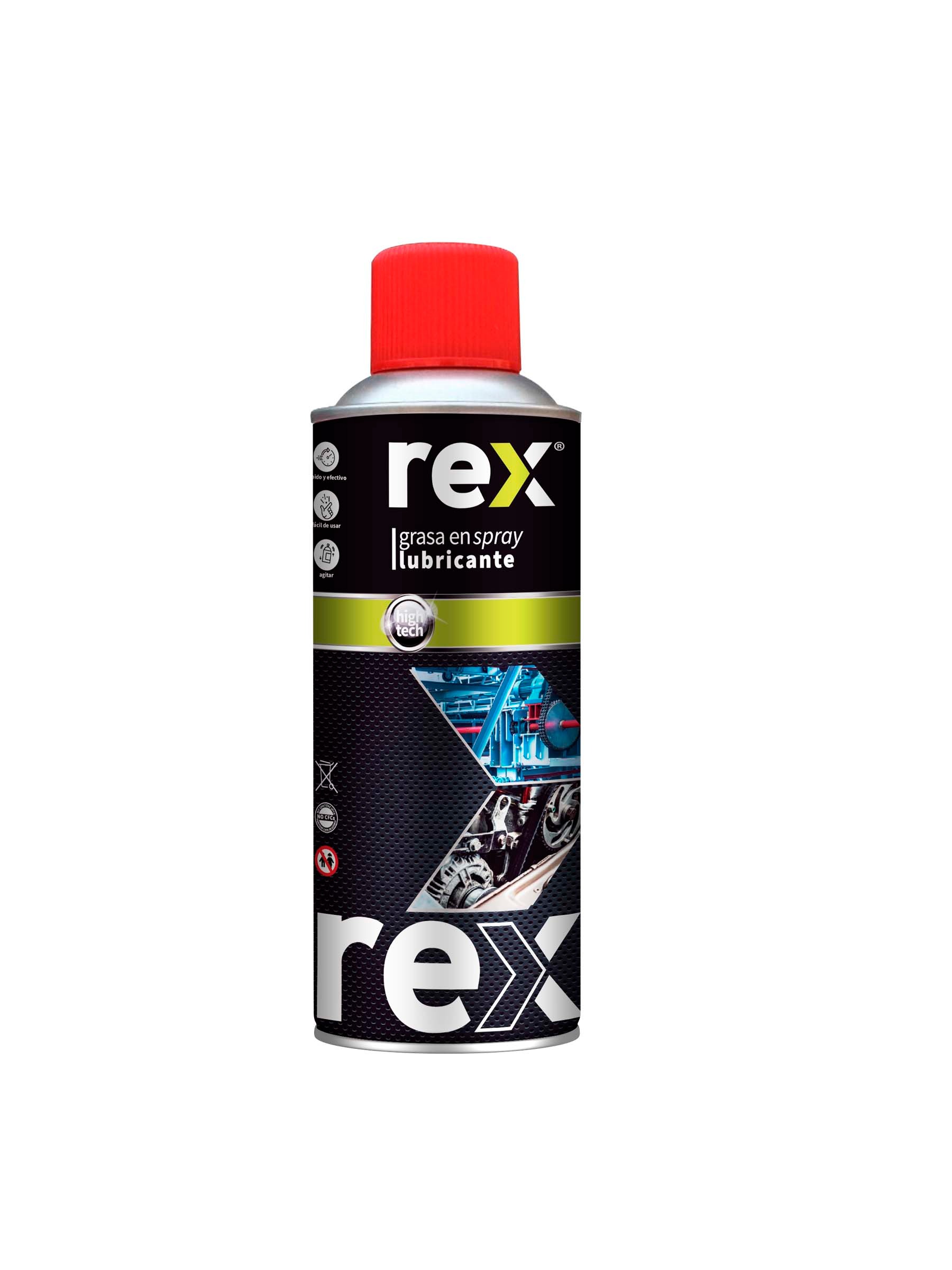 Rex Grasa en Spray Multiproposito 450ml Caja 12 Unidades