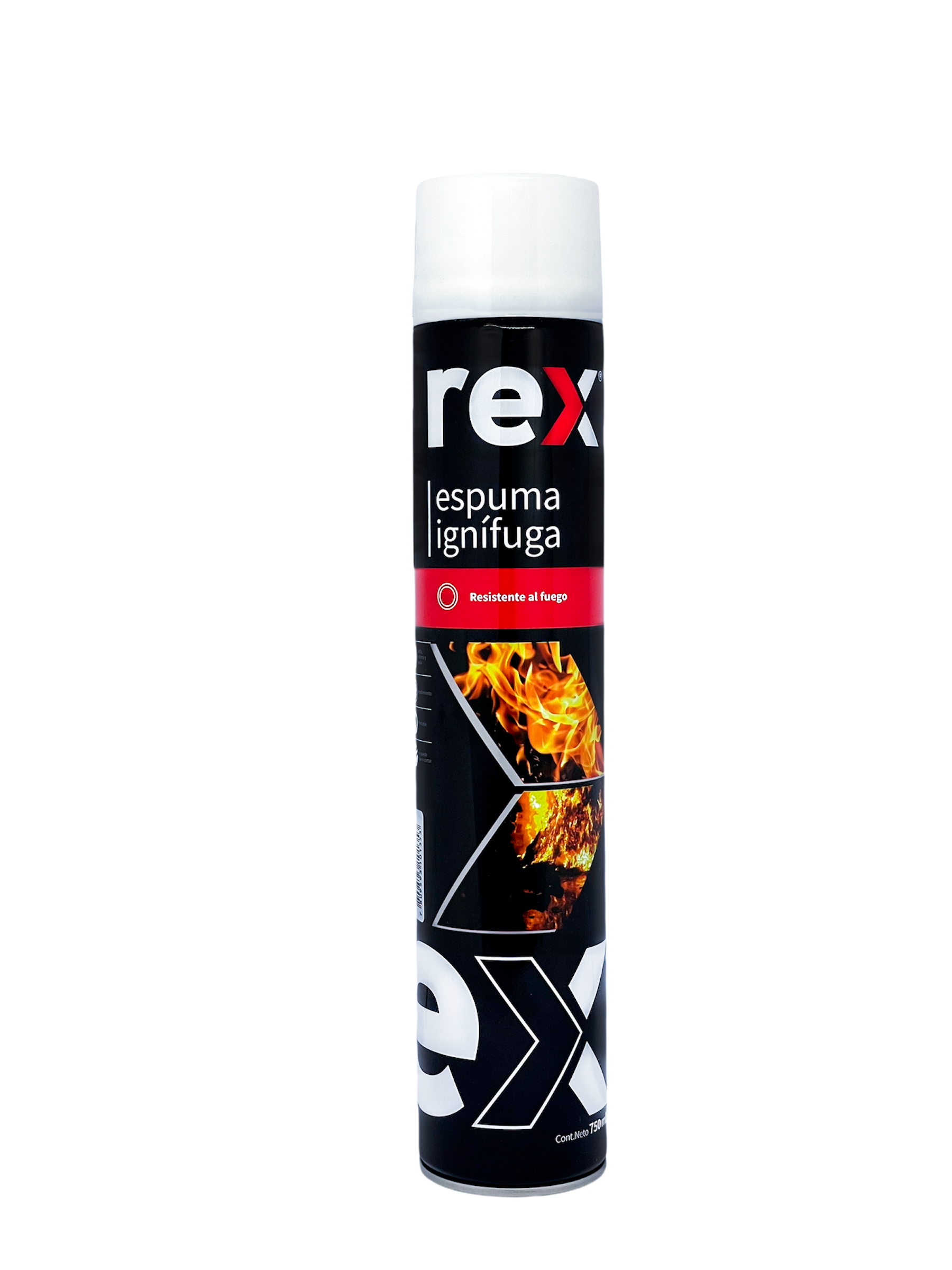 Rex Espuma PU Ignifuga. c/aplic Tarro 750 ml